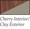 cherry interior and clay exterior Casement Windows