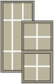colonial grid window design